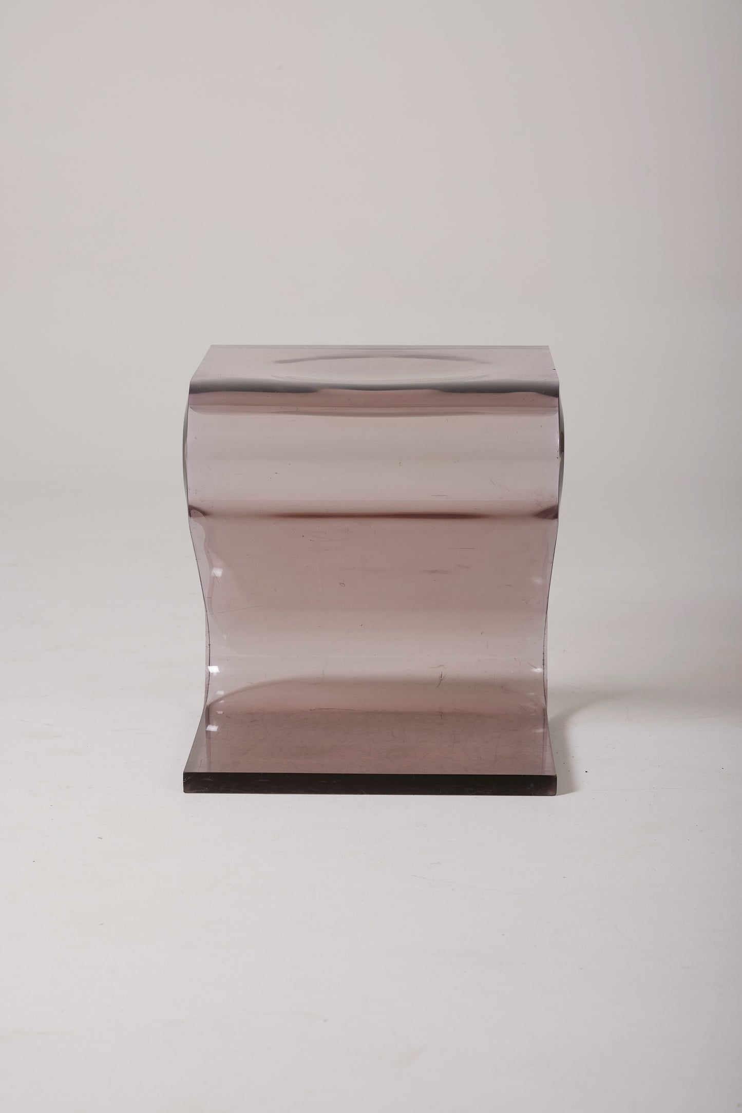 FRANÇOIS ARNAL PLEXIGLAS STOOL, 1970s