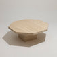 OCTAGONAL TRAVERTINE COFFEE TABLE 