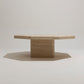 OCTAGONAL TRAVERTINE COFFEE TABLE 