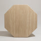 OCTAGONAL TRAVERTINE COFFEE TABLE 