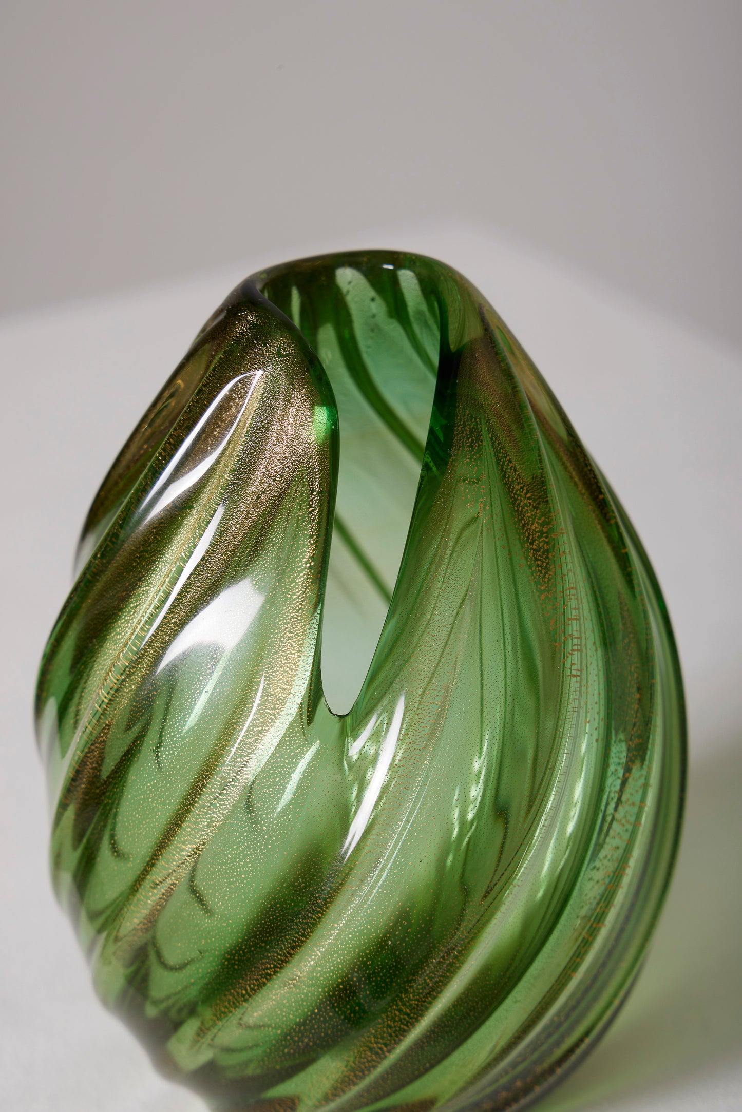 VASE EN VERRE SOUFFLÉ DE MURANO SIGNÉ ARCHIMEDE SEGUSO