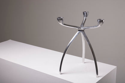 Aluminum candle holder, 1970s