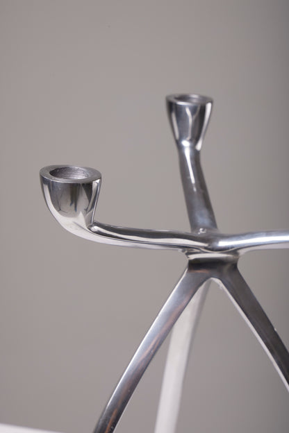Aluminum candle holder, 1970s