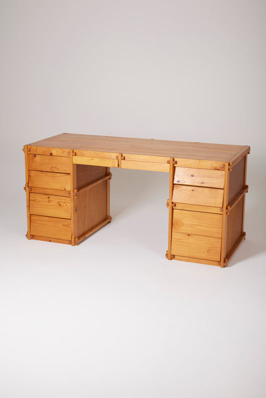 BUREAU MODERNISTE EN PIN