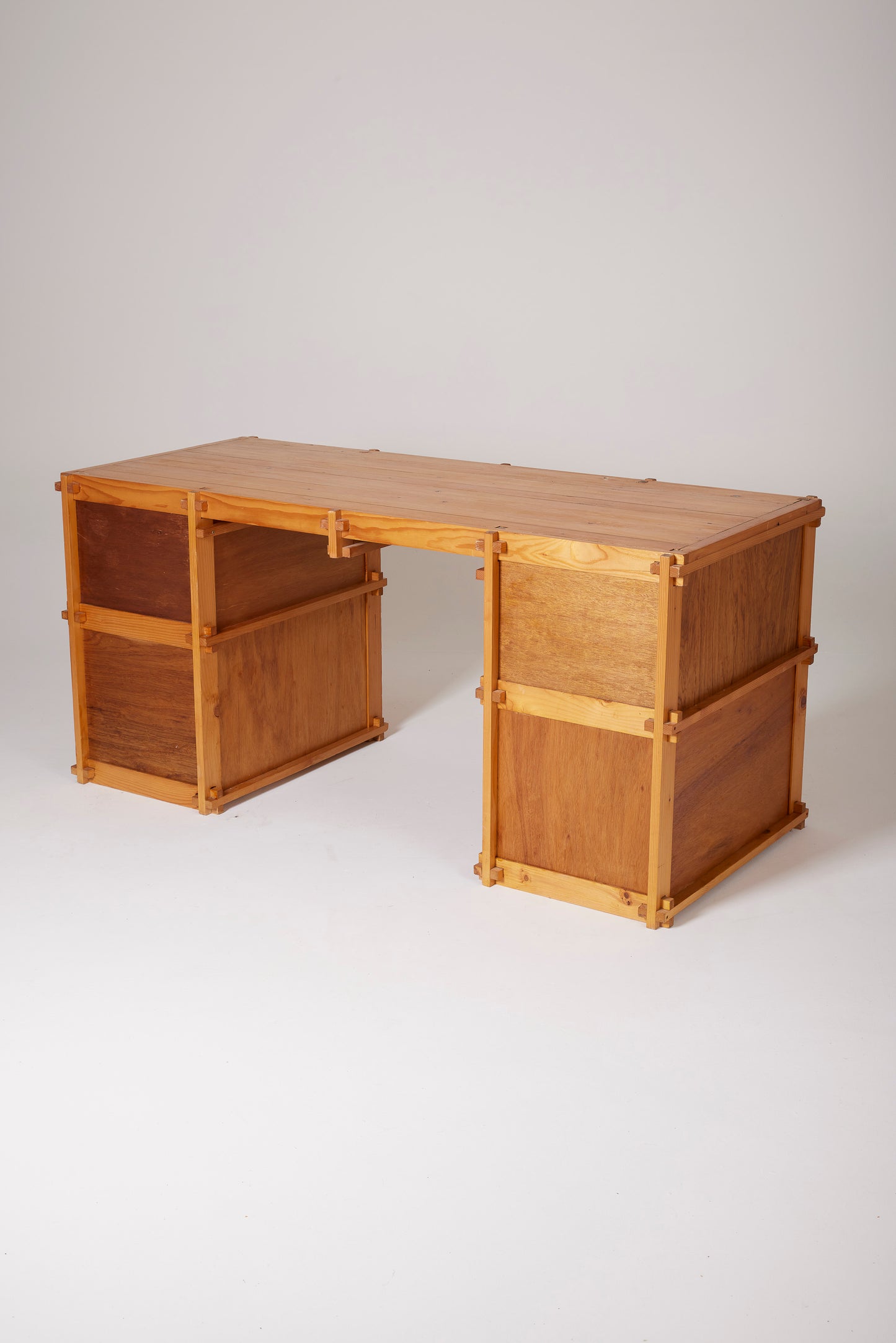 MODERNIST PINE DESK 