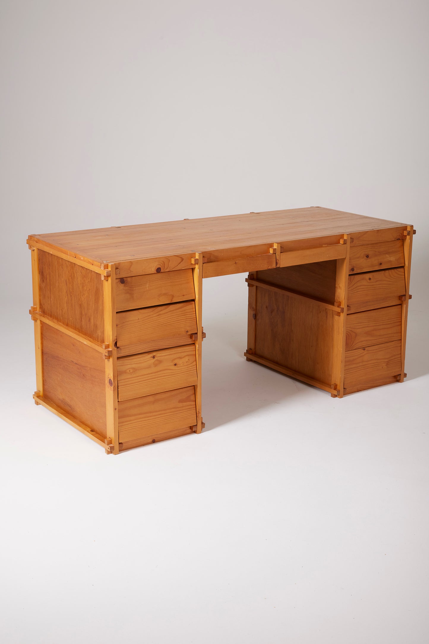 MODERNIST PINE DESK 