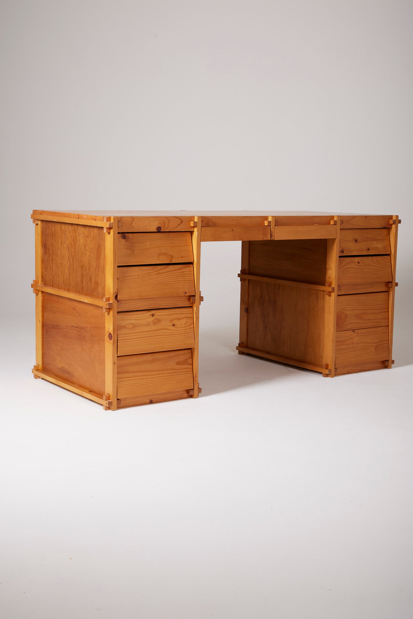 MODERNIST PINE DESK 