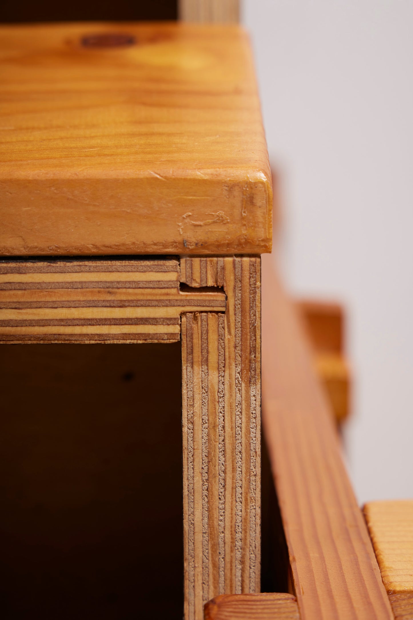 MODERNIST PINE DESK 