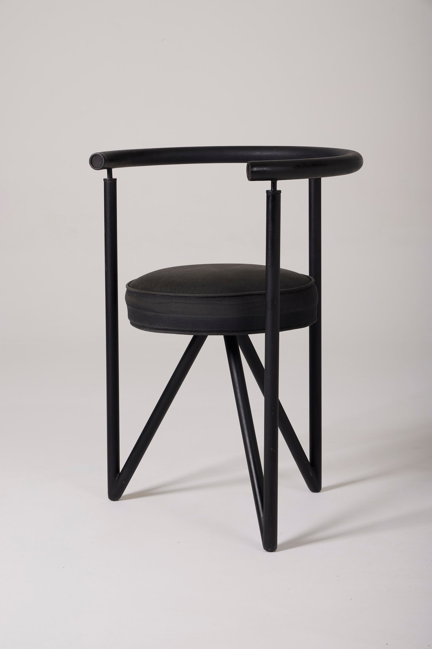 BLACK CHAIR “MISS DORN” PHILIPPE STARCK, 1980s