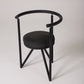 BLACK CHAIR “MISS DORN” PHILIPPE STARCK, 1980s