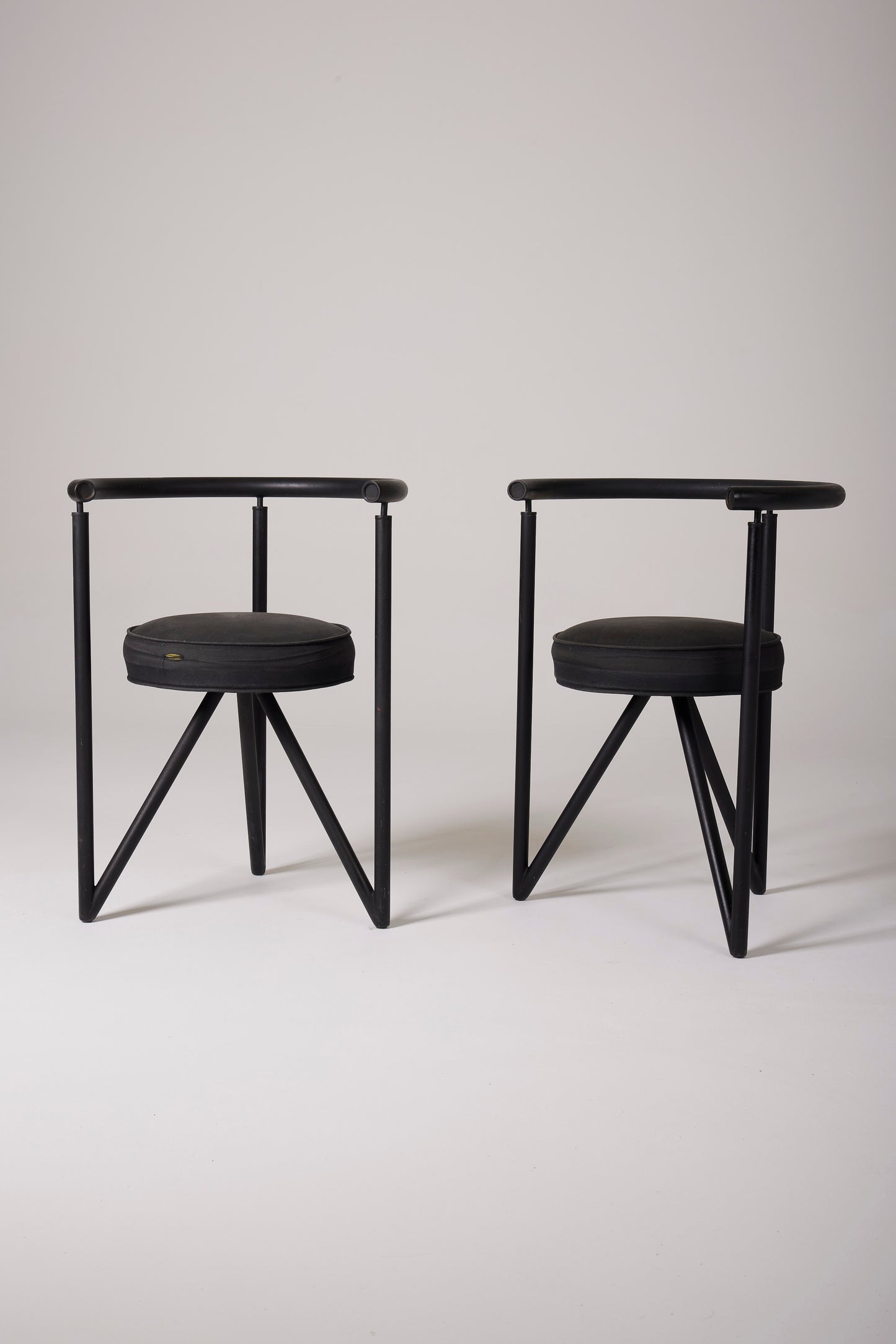 BLACK CHAIR “MISS DORN” PHILIPPE STARCK, 1980s