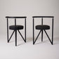 BLACK CHAIR “MISS DORN” PHILIPPE STARCK, 1980s