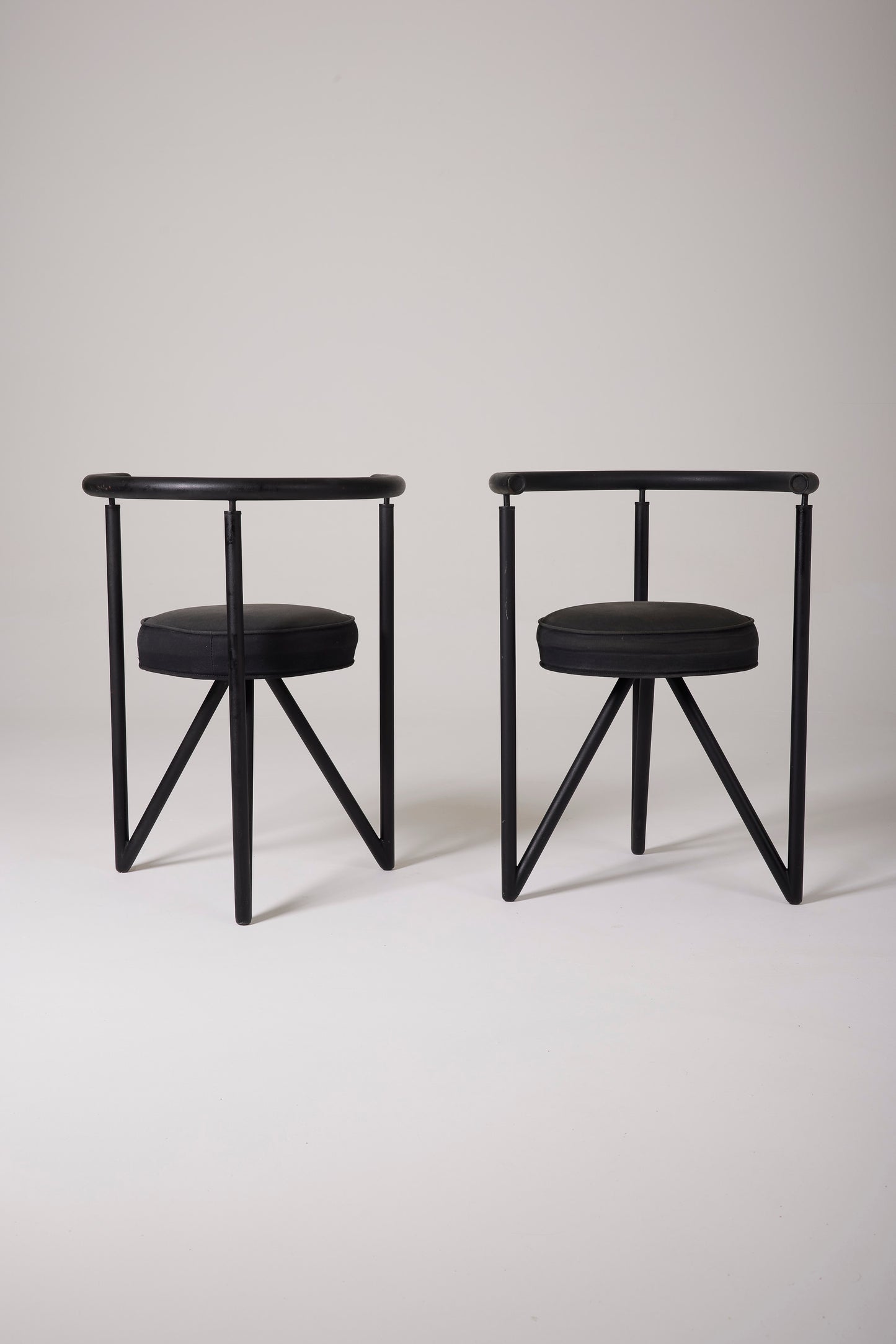 BLACK CHAIR “MISS DORN” PHILIPPE STARCK, 1980s