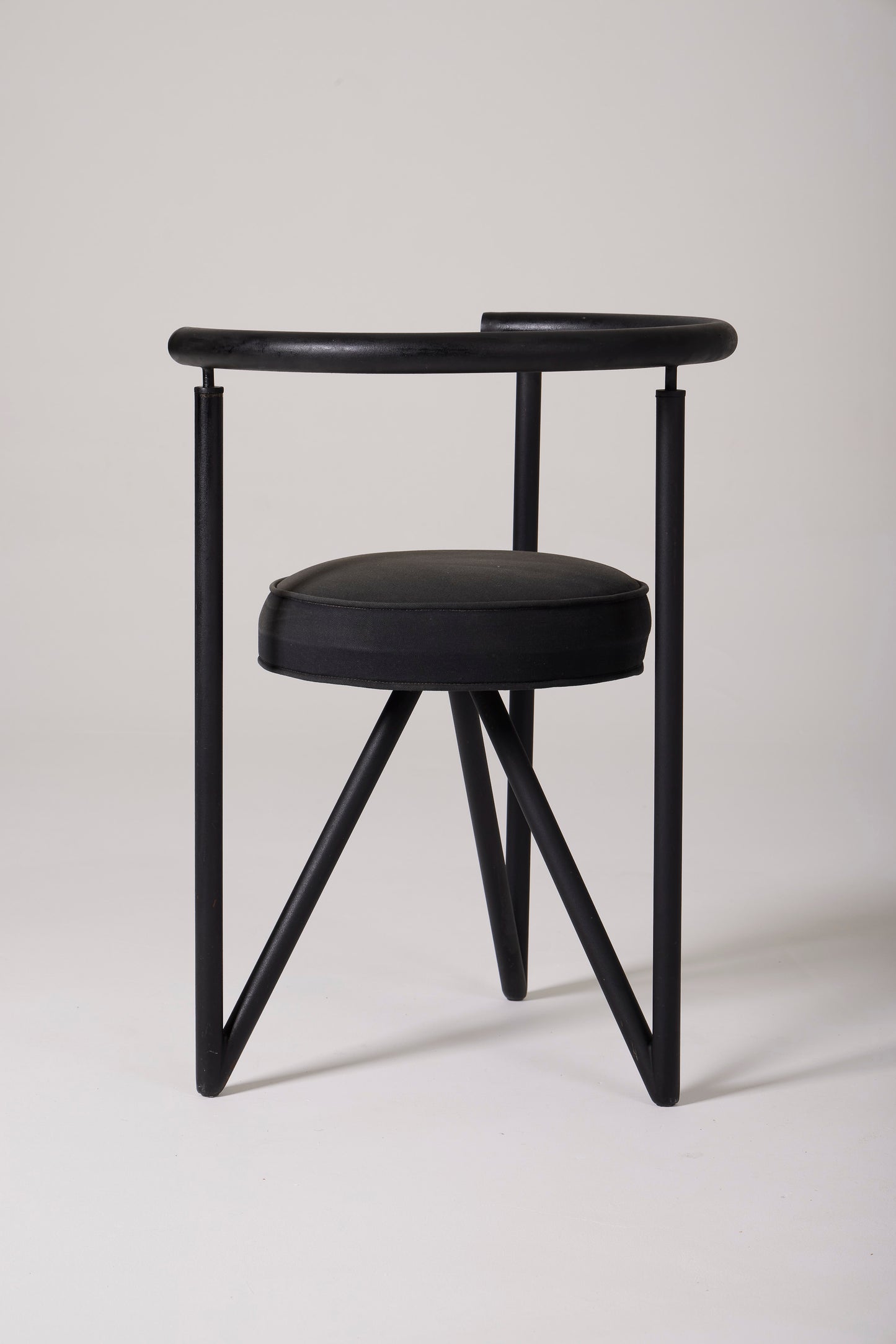 BLACK CHAIR “MISS DORN” PHILIPPE STARCK, 1980s