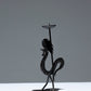 WROUGHT IRON ROOSTER CANDLE HOLDER, 1960s