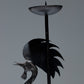 WROUGHT IRON ROOSTER CANDLE HOLDER, 1960s