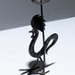 WROUGHT IRON ROOSTER CANDLE HOLDER, 1960s