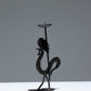 WROUGHT IRON ROOSTER CANDLE HOLDER, 1960s