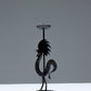 WROUGHT IRON ROOSTER CANDLE HOLDER, 1960s