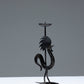 WROUGHT IRON ROOSTER CANDLE HOLDER, 1960s