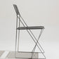 PAIR OF "X-LINES" METAL CHAIRS, NIELS JORGEN HAUGESEN, 1970s 