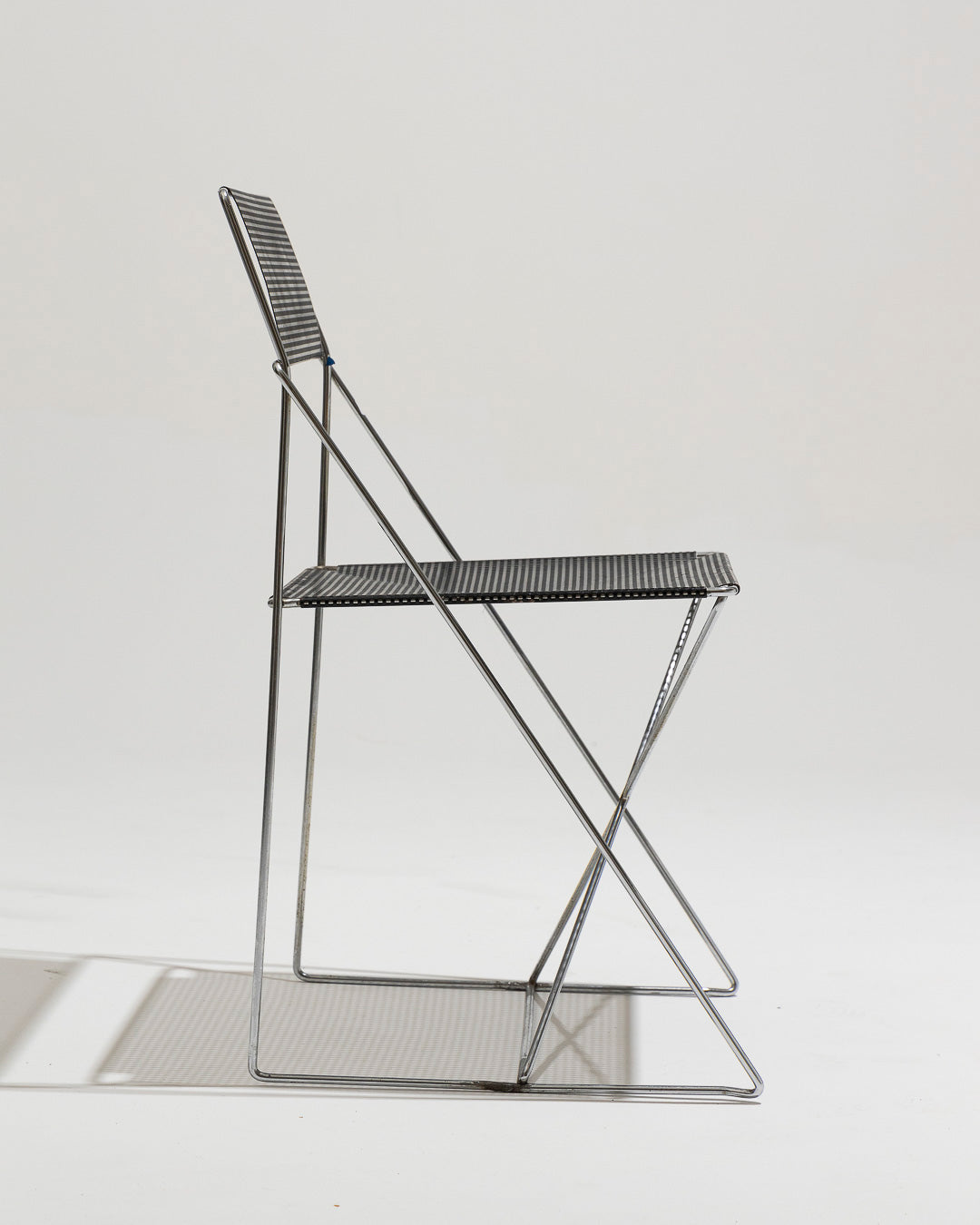 PAIR OF "X-LINES" METAL CHAIRS, NIELS JORGEN HAUGESEN, 1970s 