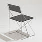 “X-LINES” METAL CHAIR, NIELS JORGEN HAUGESEN, 1970s 