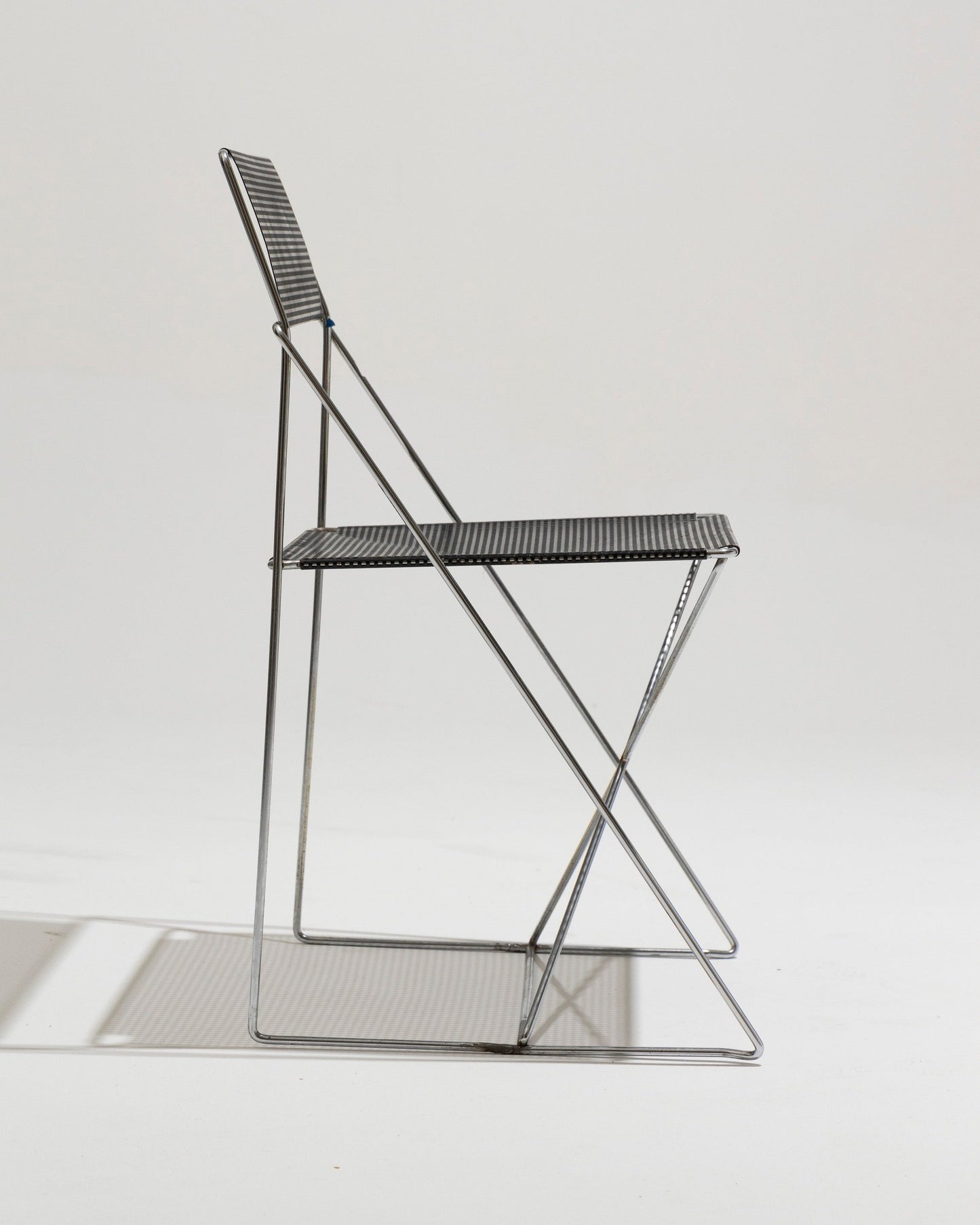 “X-LINES” METAL CHAIR, NIELS JORGEN HAUGESEN, 1970s 