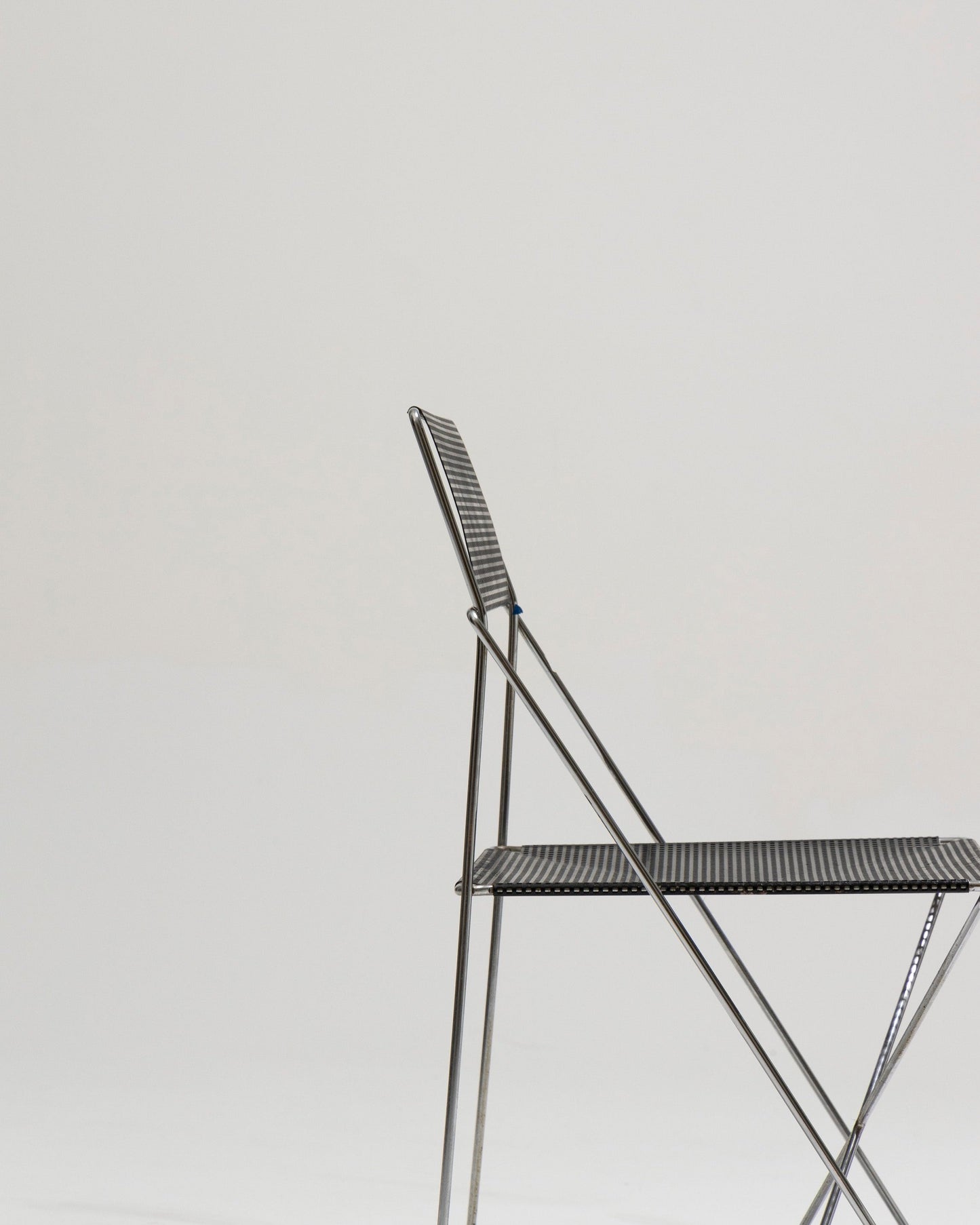 “X-LINES” METAL CHAIR, NIELS JORGEN HAUGESEN, 1970s 