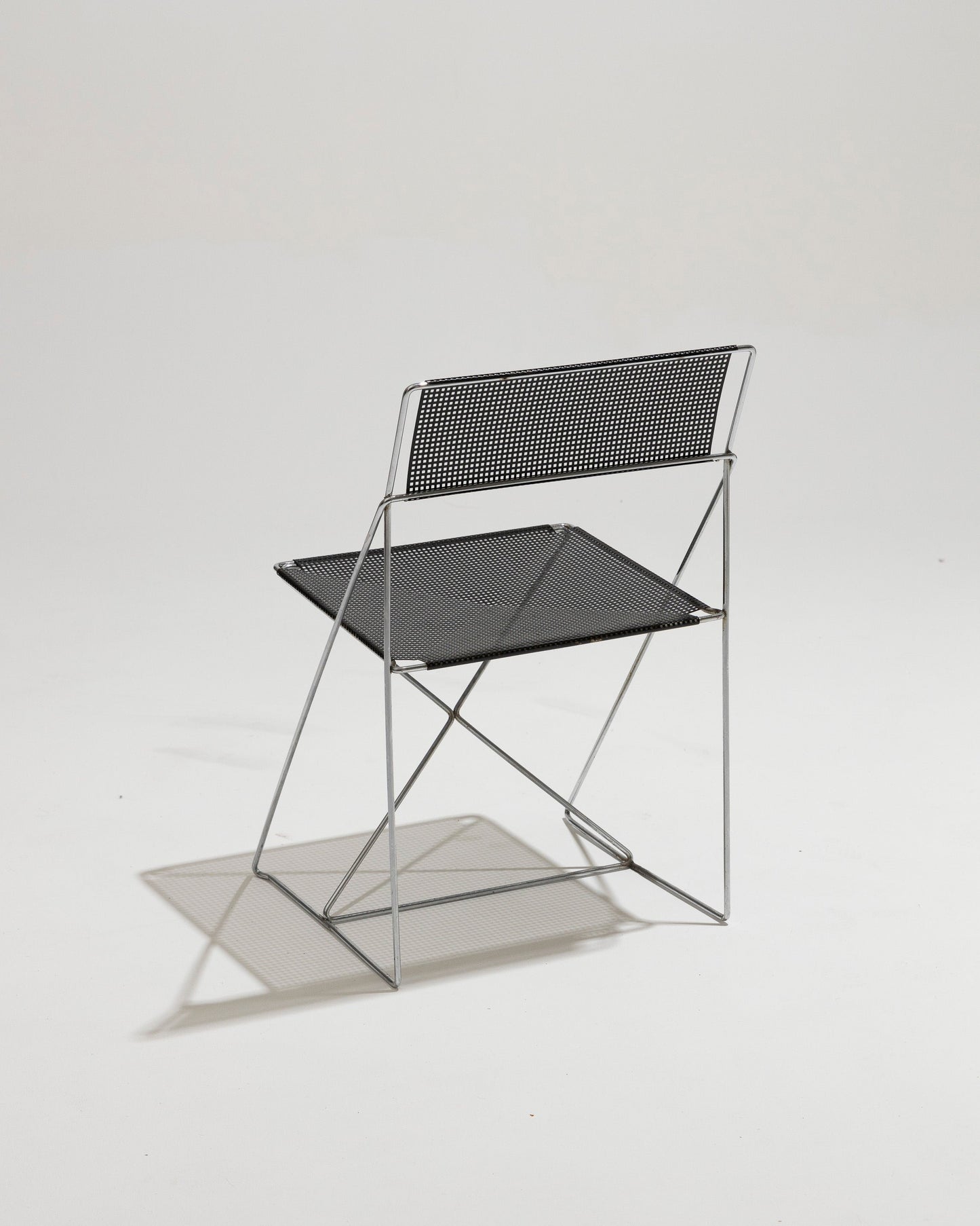 “X-LINES” METAL CHAIR, NIELS JORGEN HAUGESEN, 1970s 