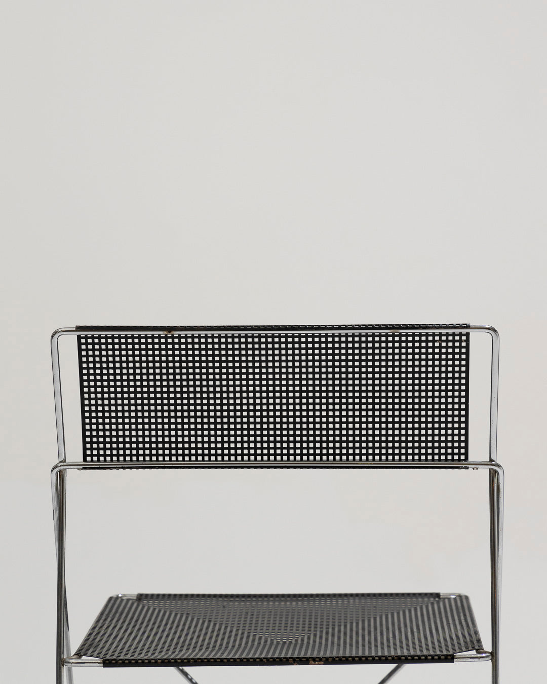 PAIR OF "X-LINES" METAL CHAIRS, NIELS JORGEN HAUGESEN, 1970s 