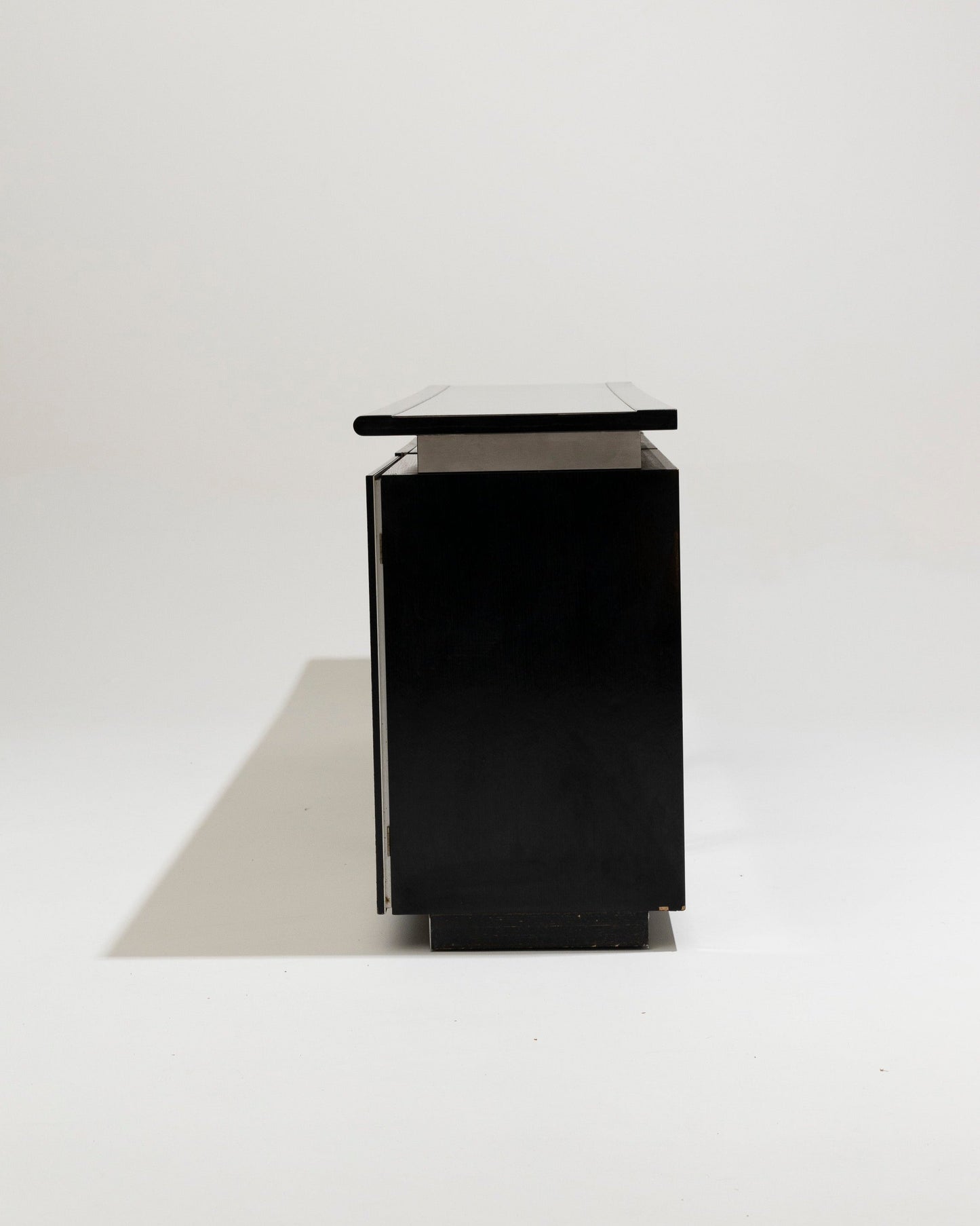 BRUSHED STEEL SIDEBOARD, LODOVICO ACERBIS, 1970s