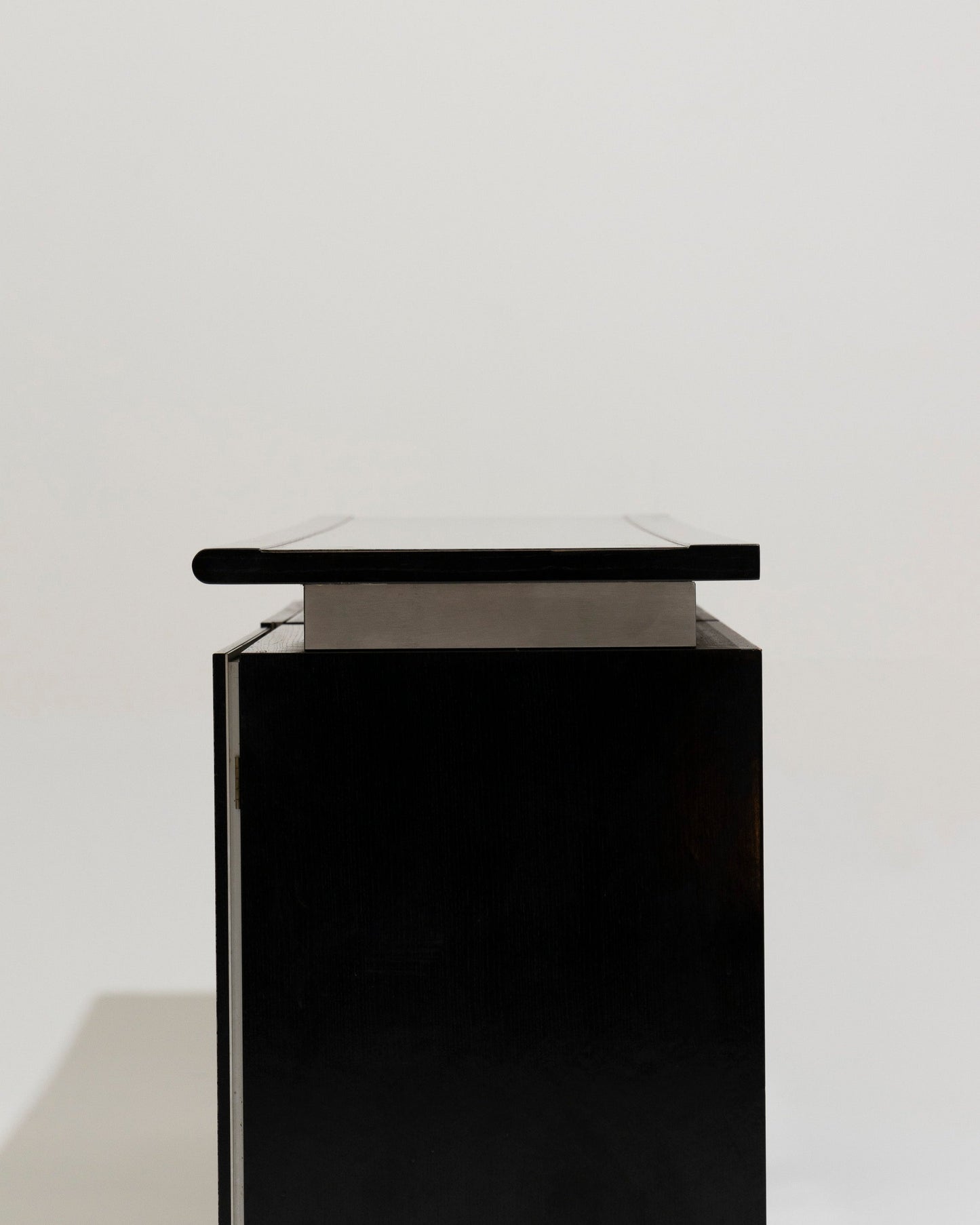 BRUSHED STEEL SIDEBOARD, LODOVICO ACERBIS, 1970s