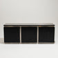 BRUSHED STEEL SIDEBOARD, LODOVICO ACERBIS, 1970s