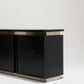 BRUSHED STEEL SIDEBOARD, LODOVICO ACERBIS, 1970s