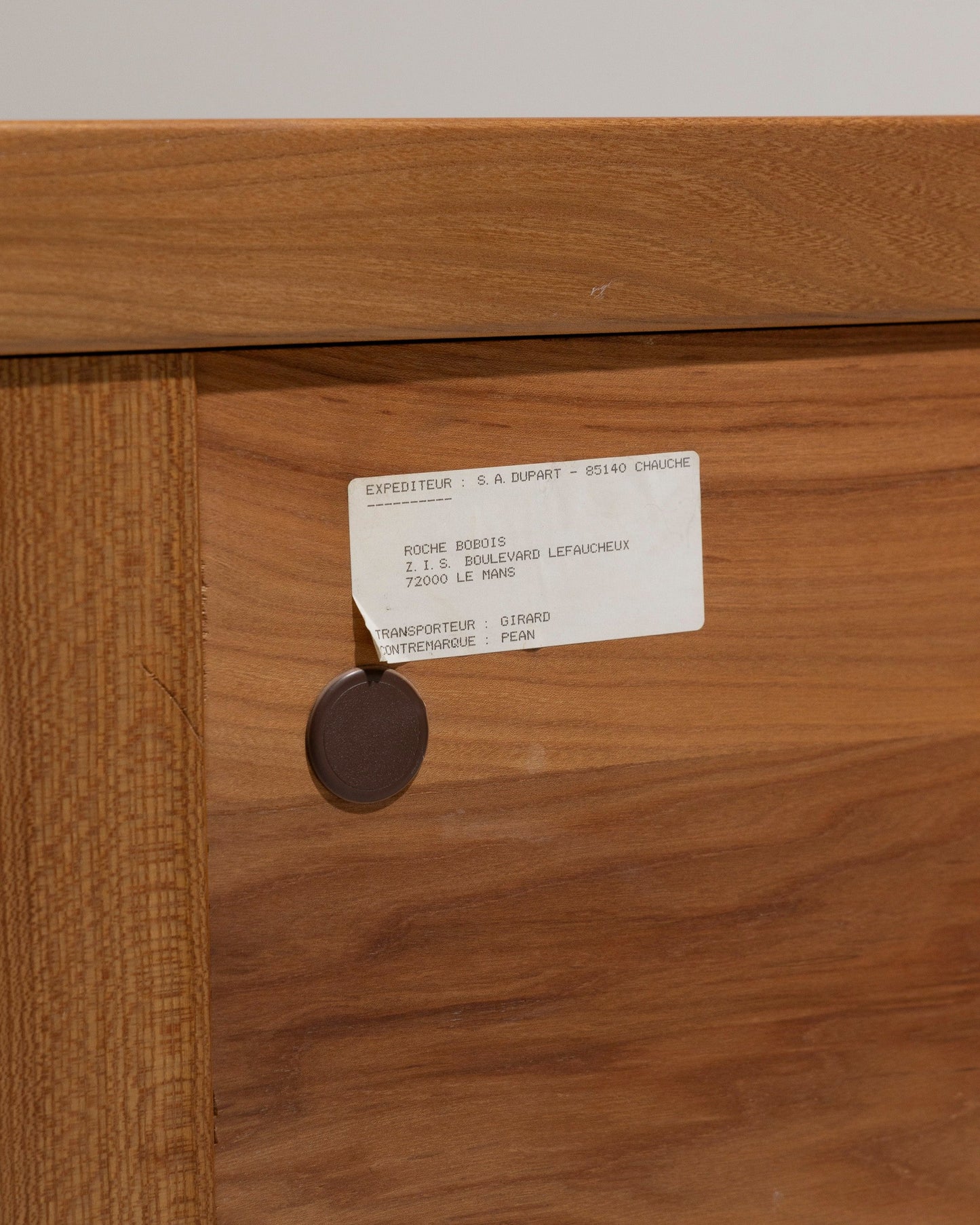 SOLID ELM SIDEBOARD, LUIGI GORGONI, 1980s 