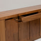 SOLID ELM SIDEBOARD, LUIGI GORGONI, 1980s 