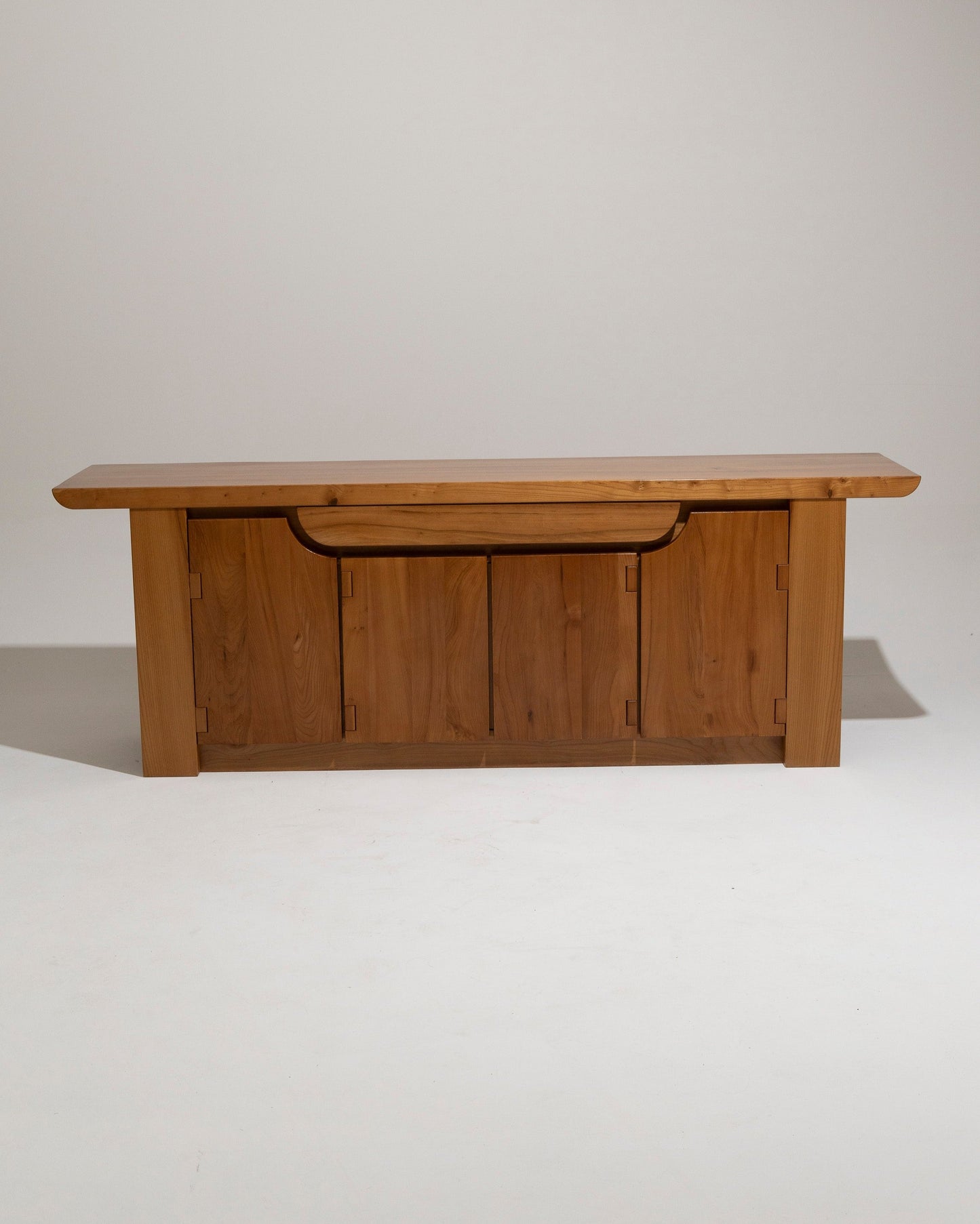 SOLID ELM SIDEBOARD, LUIGI GORGONI, 1980s 