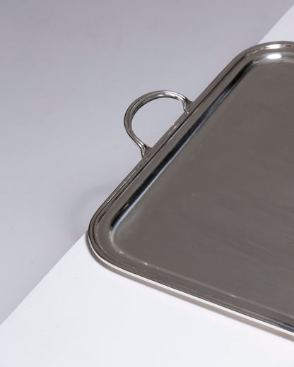 Large silver metal tray, Ercuis