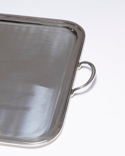 Large silver metal tray, Ercuis