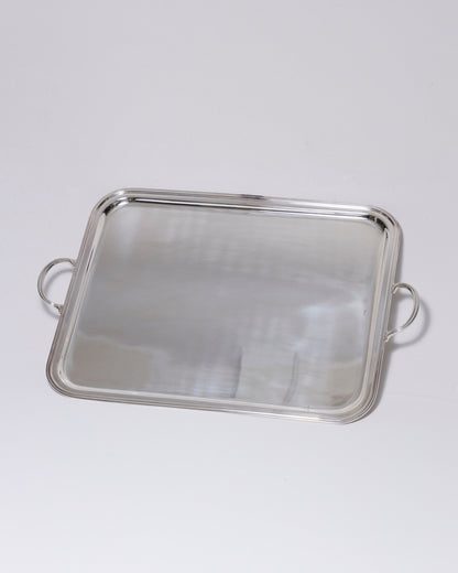 Large silver metal tray, Ercuis