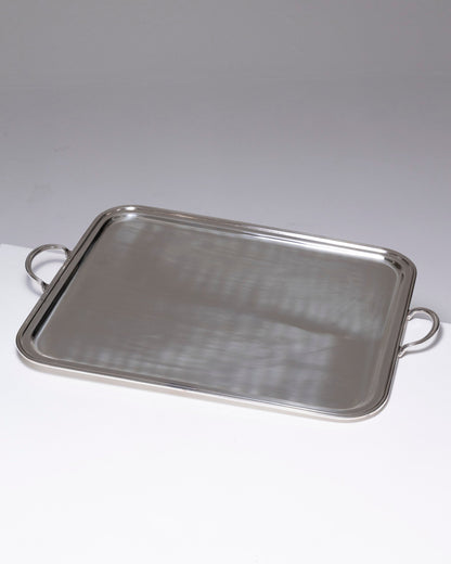 Large silver metal tray, Ercuis