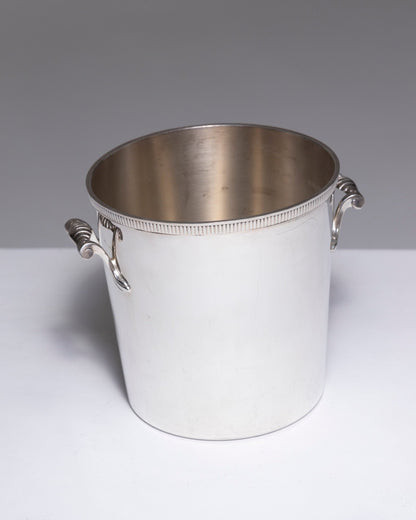 Champagne bucket in silver metal, Ercuis, 1960s