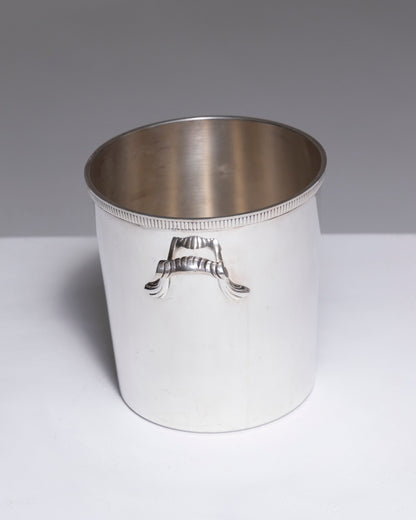 Champagne bucket in silver metal, Ercuis, 1960s