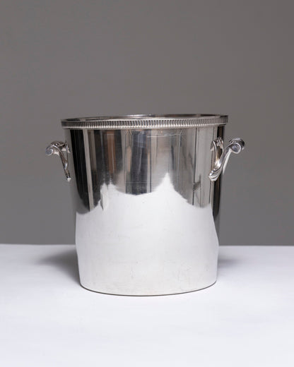 Champagne bucket in silver metal, Ercuis, 1960s