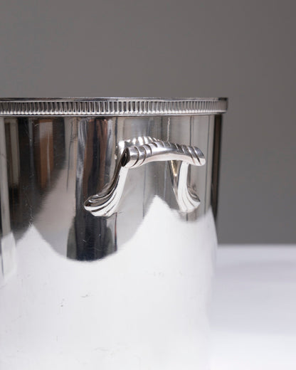 Champagne bucket in silver metal, Ercuis, 1960s