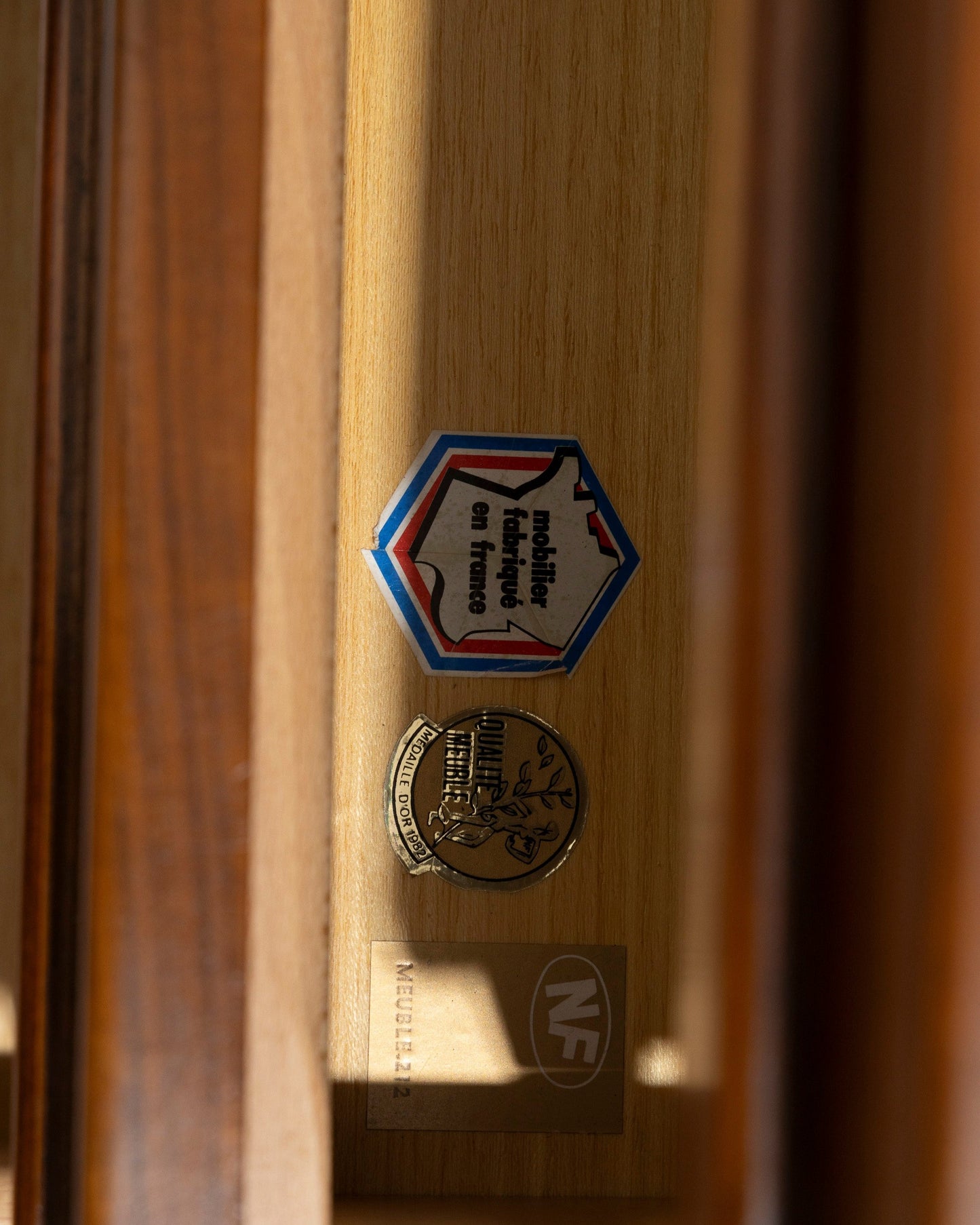 SOLID WOOD CHEST OF DRAWERS, MAISON REGAIN, 1980s