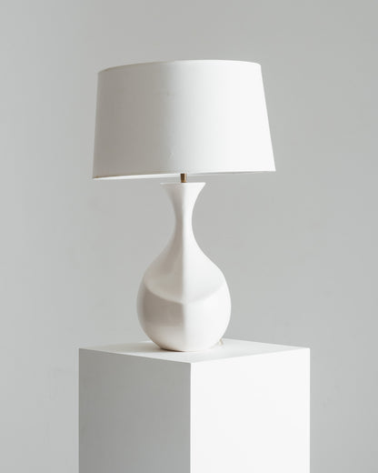GALIBERT LAMP IN WHITE CERAMIC, 1960s