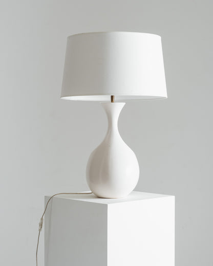 GALIBERT LAMP IN WHITE CERAMIC, 1960s