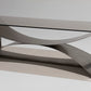 STEEL AND GLASS COFFEE TABLE, FRANÇOIS MONNET, 1970s